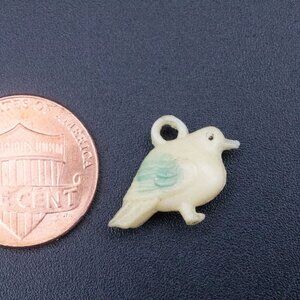Vintage Celluloid Plastic Little Bird Cracker Jack Prize Charm for Bracelet